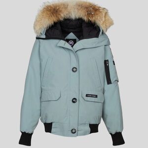 BNWT Canada Goose Chilliwack Bomber Jacket with Real Fox Fur Hood M - Stormy Sky